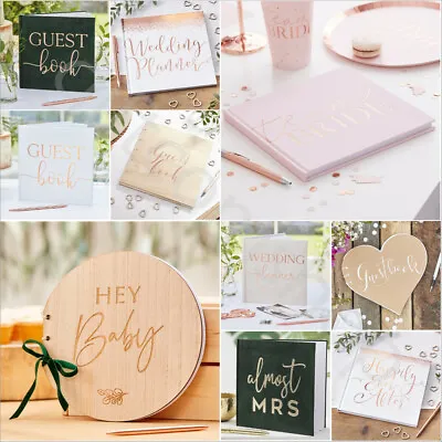 £10.95 • Buy Wedding Guest Book Sign Birthday Baby Shower Anniversary Hen Party Guest Book
