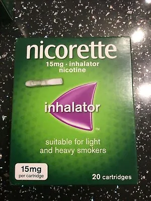 £23.99 • Buy Nicorette Inhalator, 15 Mg, 20 Cartridges (Stop Smoking Aid)