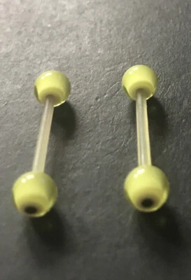 £2.50 • Buy 2 X BioFlex Tongue Bar,Nipple Bar,Straight Barbell,Bendy Body Piercing Jewellery