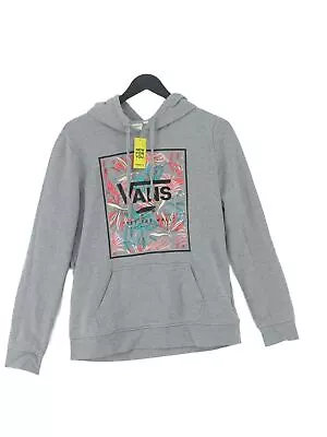 Vans Women's Hoodie S Grey Cotton With Polyester Pullover • £19