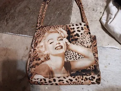 Cheetah Leopard Glitter Marilyn Monroe Animal Print Style Handbag/Purse • $14.77