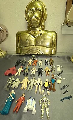 Vintage Star Wars C3PO Carrying Case With 26 Figures Original 1977-1983  • $360