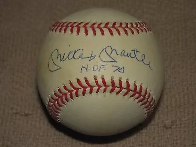 Vintage Mickey Mantle Signed / Autographed Rawlings Baseball No Coa • $24999.99