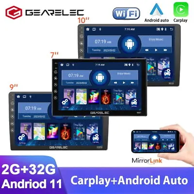 Android 11 Car Stereo GPS Navi WiFi USB 2 DIN 7/9/10  MP5 Player TouchScreen FM • $49.99