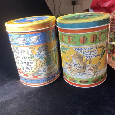 £8 • Buy Matthew Rice Tea And Coffee Tins