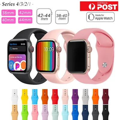 $5.99 • Buy For Apple Watch Ultra 2 / Series 9 8 7 Silicone Replacement Strap Band 49mm 45mm