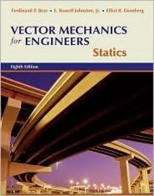 Vector Mechanics For Engineers : Statics (8th Hardcover) Fast Shipping • $21.80