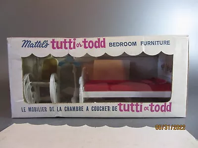 $920.13 • Buy Vintage Barbie Tutti Todd Dutch Bedroom Furniture Set Suzy Goose 1965 Rare #8120