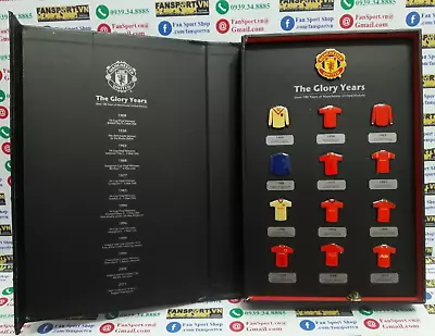 Badge The Glory Years Manchester United Overs 100 Year History Box Pin Shirt • $149