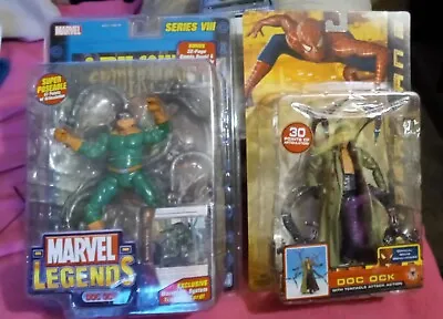 New/sealed-2 Doc Ock Action Figures. Marvel Legends Series Viii & W/tent Attack  • $95