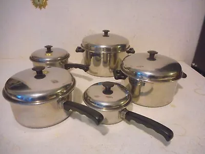 Vintage Stainless Steel Cookware • $225