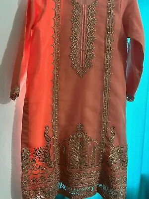 £39.99 • Buy Pakistani Designer Asim Jofa Stitched 100% Original Formal Suit Medium