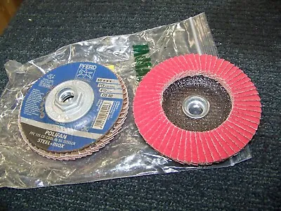 Lot Of 2 PFERD Cool Sanding Flap Disc 4 1/2  5/8 -11 Bore 40 Grit 4481A391 New • $12.99