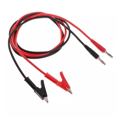 2pcs 4mm Banana Plug To Alligator Clips Test Leads Test Clamps Cables • $19.16