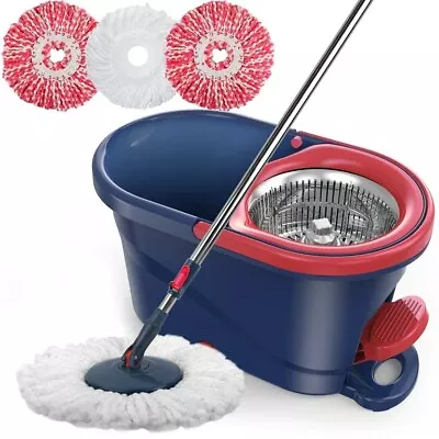 SUGARDAY Spin Mop And Bucket System With Wringer Set For Floors Cleaning • $36