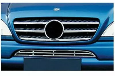 1998 1999 2000 For Mercedes W163 ML Class Grille & Front Bumper Chrome Mouldings • $139