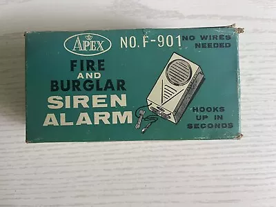 Vintage Siren Alarm APEX NO. F-901 • $32.99