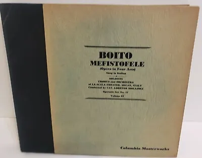 Arrigo Boïto Mefistofele Opera In Four Acts 78 RPM 9 Record Set • $30