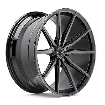 $516 • Buy 20 Inch INOVIT Frixion5 Wheels Black Dark Tint Finish 20x8.5 Rims PCD 5x114.3