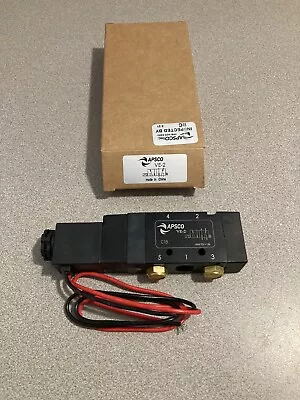 APSCO VE-2 Solenoid Valve 4way 2 Position1/4  Port 12V 130 Supply Double Action • $98