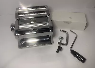 $40 • Buy Marcato Atlas 150 Pasta Machine Sky Chrome Stainless Steel Made In Italy