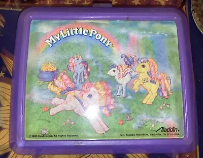 My Little Pony Vintage Hasbro 1990 Lunchbox With Thermos • $33.33