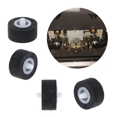 £5.65 • Buy 5Pieces Pressure Recorder Cassette Deck Pinch Roller Rubber Belt Pulley 12mm