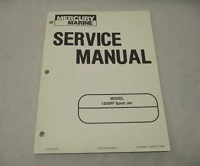 90-858804 1998 Mercury Marine Service Repair Manual For Sport Jet 120XR2 • $21.95