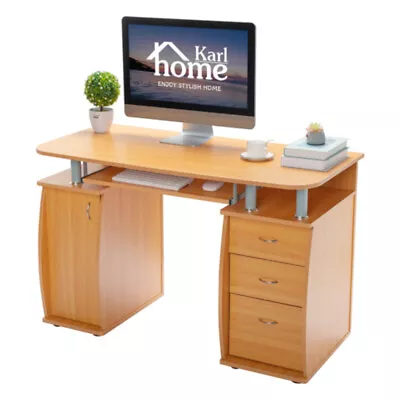 3-Tier Drawers Computer Desk Writing Table Study Table Workstation Laptop Desk • $135.99