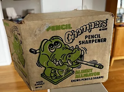 1976 Rare Albert Alligator Chompers Pencil Sharpener Mechanical In Box Hasbro • $145