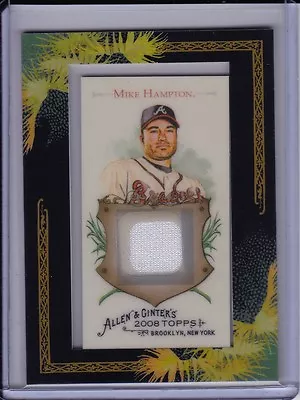 Mike Hampton 2008 Topps Allen & Ginter Framed Mini Relic Jersey Card AGR-MH • $2.99