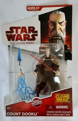 Star Wars Count Dooku Cw27 Clone Wars Sith Lord Action Figure New Rare • £19.54