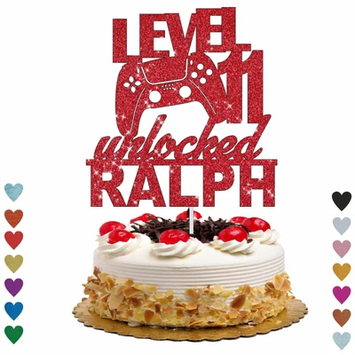 £3.45 • Buy Video Game Cake Topper Personalised Game Console Level Unlocked  Any Name Age UK