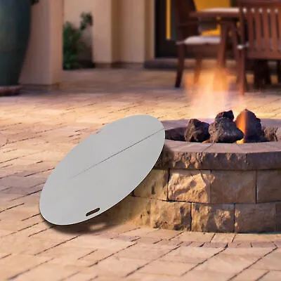 40 Inch Steel Plated Fire Pit Cover Snuffer Lid For Drop-in Fire Pit Burner Pan • $142.50