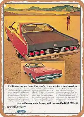 METAL SIGN - 1969 Mercury Marauder X-100 Sporty Road Car Vintage Ad • $18.66