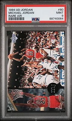 1994 Upper Deck Michael Jordan Rare Air #80 Bulls (goat Hof) Psa 9 • $19.99