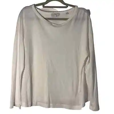 Vince Women's Little Boy Long Sleeve Crew Tee Size Large • $35