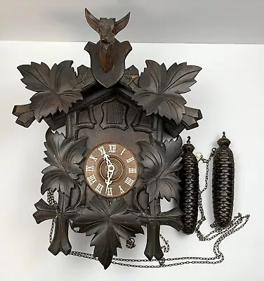 Vintage Regula Germany Deer Hunter Black Forest Cuckoo Clock For Parts • $18.49