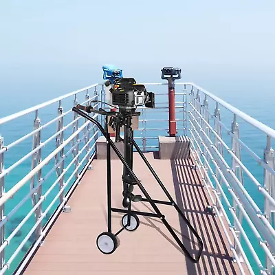 $96.97 • Buy Outboard Motor Trolley Transport Wheel Boat Engine Carrier Stand Bracket 70Kg/15