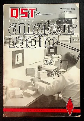 VINTAGE QST Magazine December 1968 RTTY VHF FM Converter ARRL Amateur HAM Radio • $14.99