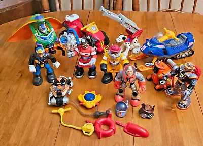 Vintage Fisher Price Rescue Heroes HUGE 21 Piece Lot • $28.99