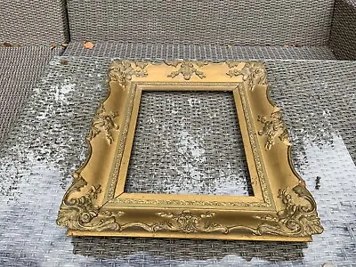 £175 • Buy Antique / Vintage Rococo Baroque Gold Gilt, Gesso Detail Picture Frame, Medium