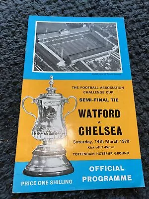 Watford V Chelsea Fa Cup Semi Final 14th Mar 1970 • £1