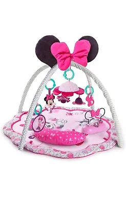 Disney Minnie Mouse Play Gym Mat Arch Music Sensory Activity Baby Kids 0+ • £89.99