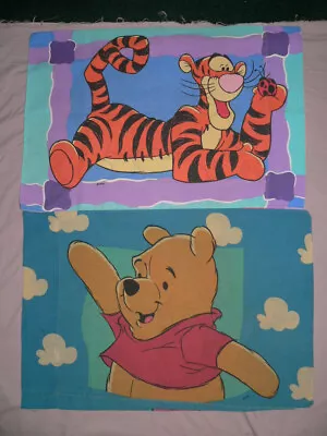 Winnie The Pooh Pillowcase Lot Set Of 2 Vtg 90s Walt Disney For Bed Sheet Set • $19.99