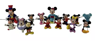 15 Assorted Disney Figures Of Mickey Mouse And Minnie Mouse • $12.99