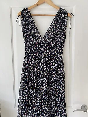 Zara Bird Print Dress Size Medium  • £8