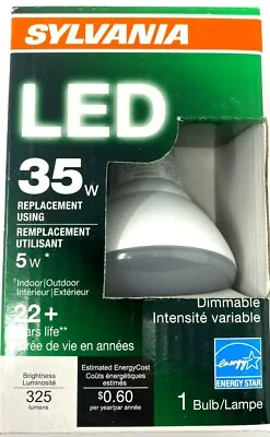 Sylvania Flood LED Bulb 5W 2700K 325 Lumens Dimmeable LED5R20/DIM/827/G2/RP • $8.99