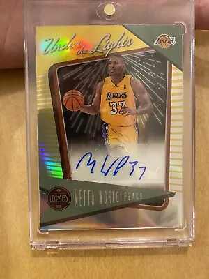 2022-2023 Legacy Gold METTA WORLD PEACE Auto /10 LAKERS • $25