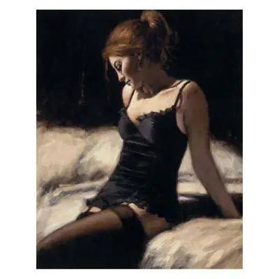 Fabian Perez Medias Negras IV 30 X 40 Inch Signed Ltd Edition Canvas Print 23/35 • £3499.99